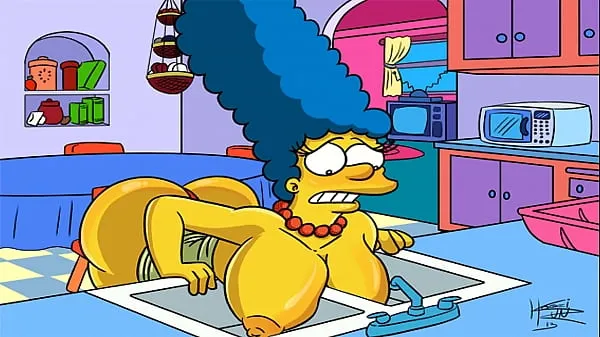 新The Simpsons Hentai - Marge Sexy (GIF我的电影