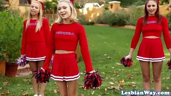 Nowe Les cheerleaders fourway fun after pratice moich filmach