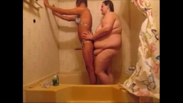 Baru Hot Sissy Fucks Girlfriend In Shower & Creampie Her Fat Pussy Filem saya