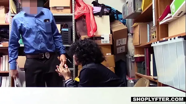 Nya Busty teen shoplifter fucks the security guard for freedom mina filmer