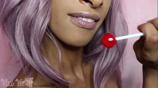 Nowe Longue Long Tongue Mouth Fetish Lollipop FULL VIDEO moich filmach