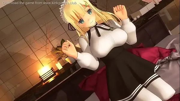 New Teen Anime Maid loves cum my Movies