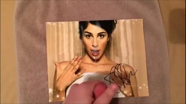 New Cum Tribute on Sarah Silverman Autographed Picture my Movies