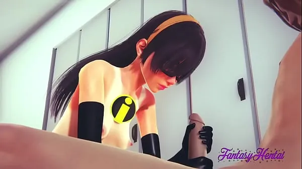 Novo Incredibles Hentai 3D - Violette Handjob, blowjob, cunnilingus and fucked - Disney Japanese manga anime porn mojih filmih
