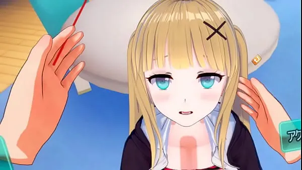 Baru Eroge Koikatsu! VR version] Cute and gentle blonde big breasts gal JK Eleanor (Orichara) is rubbed with her boobs 3DCG anime video Film saya
