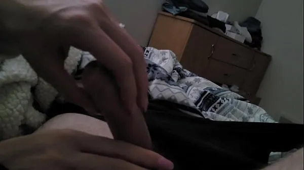 New huge cumshot all over teens hand after slow handjob and tease my Movies