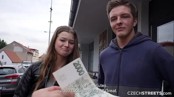 Nytt CzechStreets - He allowed his girlfriend to cheat on him filmene mine