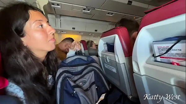 Új Risky extreme public blowjob on Plane filmjeim