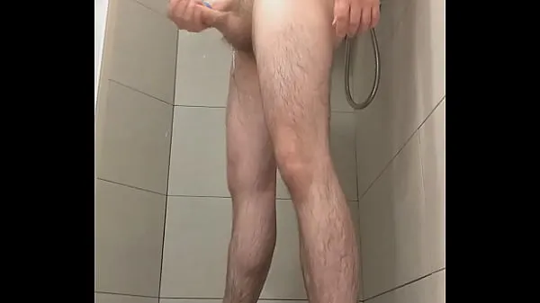 मेरी फिल्मों Wanking my big dick in the shower नया
