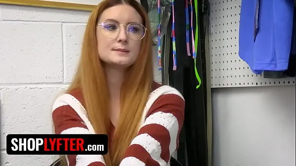 میری فلموں Shoplyfter - Redhead Nerd Babe Shoplifts From The Wrong Store And LP Officer Teaches Her A Lesson نیا