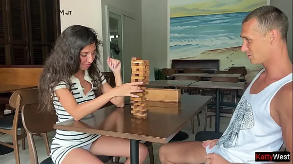 मेरी फिल्मों Stepsister lost her ass in a Jenga game and got fucked in Anal नया