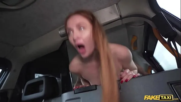 New Fake Taxi Redhead MILF in sexy nylons rides a big fat dick in a taxi my Movies