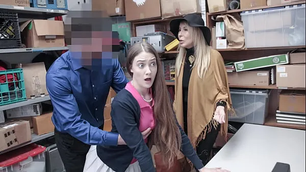 Nieuw Teen and Her Granny Fucked by Perv Mall Officer for Stealing from Mall Premises - Fuckthief mijn films