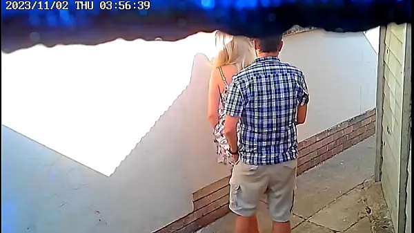 Nowe Daring couple caught fucking in public on cctv camera moich filmach