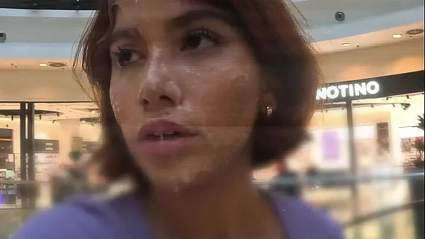 New CUMWALK and WETTING in the SHOPPING MALL my Movies